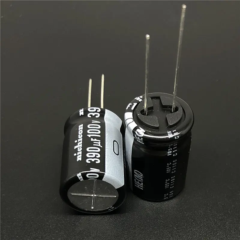 5 шт. 390 мкФ 100 в NICHICON он серия 18x25 мм супер низкий Impdance 100V390uF алюминиевый