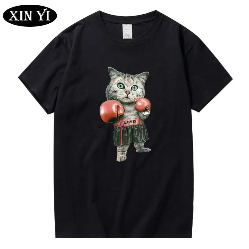 Футболка XINYI мужская с коротким рукавом забавная тенниска из 100% хлопка модная