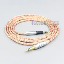 LN007146 Silver Plated OCC Shielding Coaxial Earphone Cable For AKG K450 K451 K452 K480 Q460 Headset Headphone