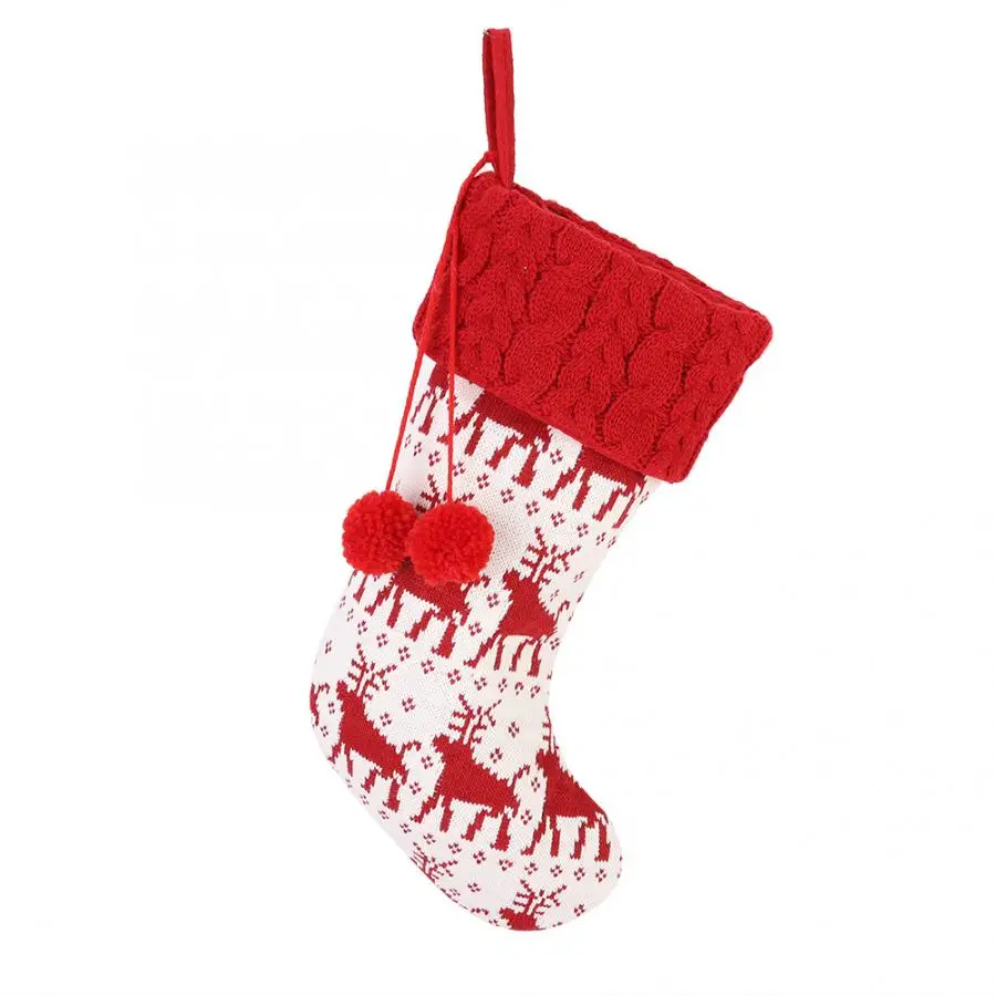 Милые рождественские носки, носки, украшения, Подарочная сумка, рождественские вечерние украшения для дома, рождественские подарки для детей, рождественские украшения - Цвет: A