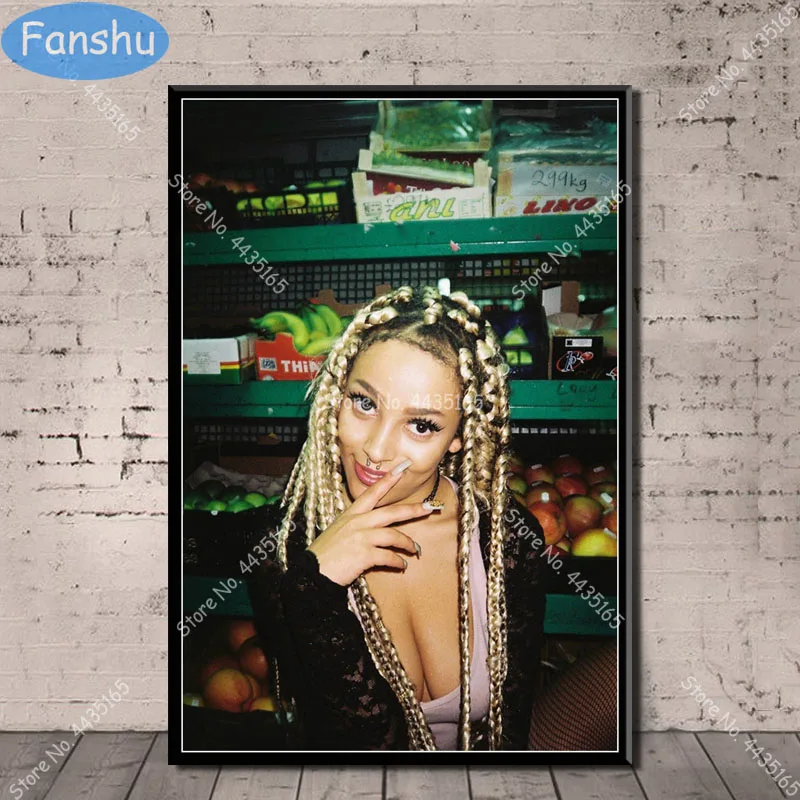 Hot Poster Doja Cat Hip Hop Music Singer Star Rapper Wall Art Canvas Painting Posters and Prints for Room Decorative Home Decor | Дом и сад