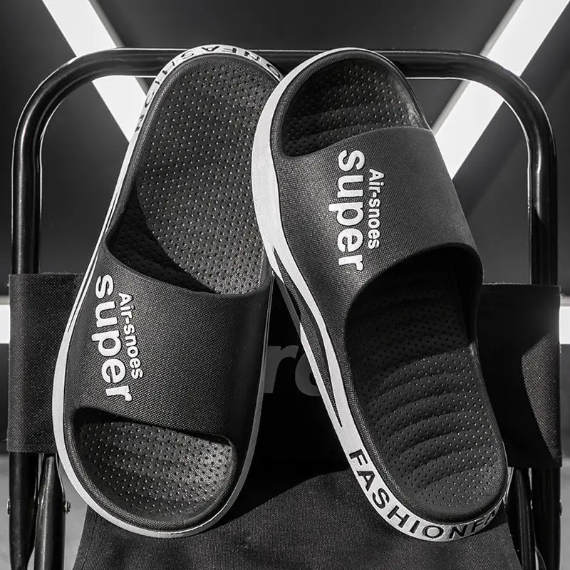 Home Travel Trend Outdoor Wear Korean Personality Student Indoor Anti Odor Women Men's Shower Cool Slippers