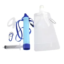 Очиститель воды Кемпинг Туризм аварийный, спасательный фильтр выживания Практичный Прочный компактный очиститель для воды вне дома выживания портативный фильтр для питьевой воды