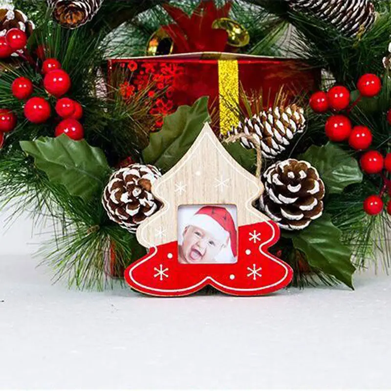 Креативная популярная Рождественская фоторамка сделай сам с кулоном со звездами