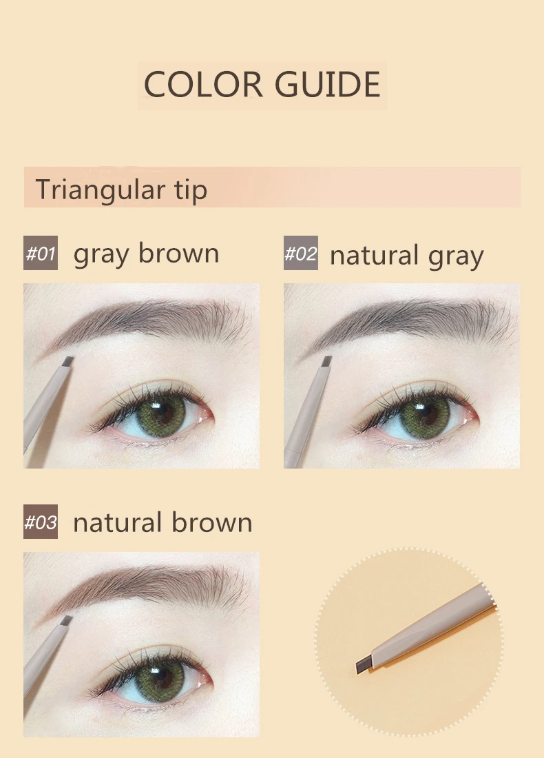 Judydoll Brand Super Fine Eyebrow Pencil Waterproof Natural Long Lasting Eyebrow Tint Cosmetics Brows Makeup 5