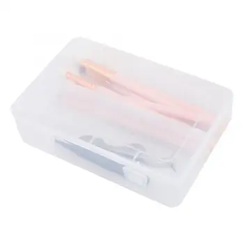 

Nail File Tweezers Scissors Storage Box Nail Art Tool Decoration Organizer Manicure Tool Transparent Nail Display Container Case
