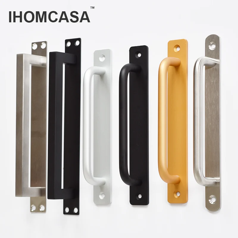 Door Handles Balcony Sliding Door Handle Bedroom Kitchen Furniture Knobs Hardware Pull Stainless Steel Aluminum Alloy