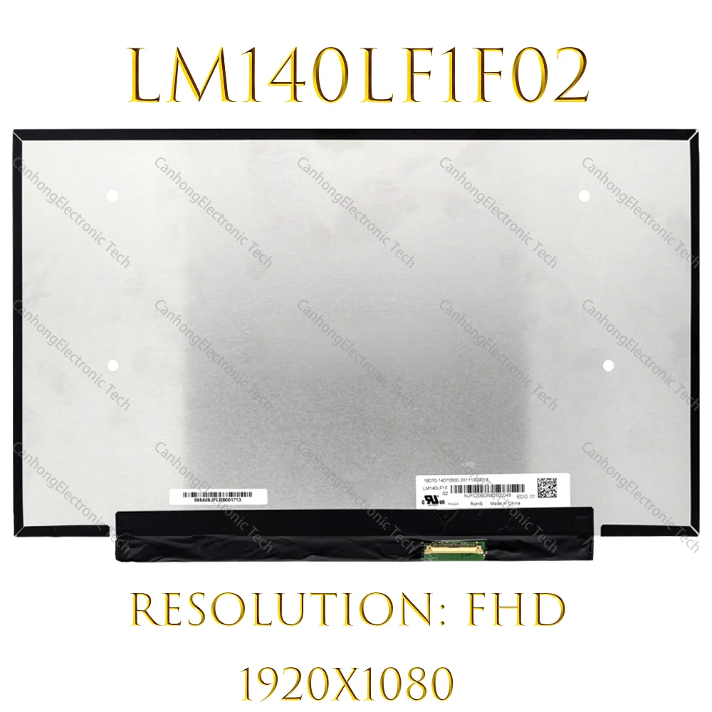 

14,0 "120 Гц экран для заказа портативный 72% NTSC LM140LF1F02 LM140LF1F01 для Lenovo Yi aire 14 2020 ЖК-дисплей экран LED FHD1920