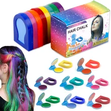 8 Colors Hair Chalks Powder DIY Temporary Women Hair Color Pastels Salon Styling Tool Portable Paint Beauty Dye Styling Accessor