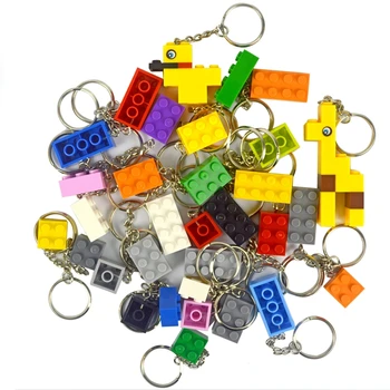

Key Chain Building Blocks Random Color Hanging Ring Accessories Keychain Creative brick kits toys Compatible All Brands