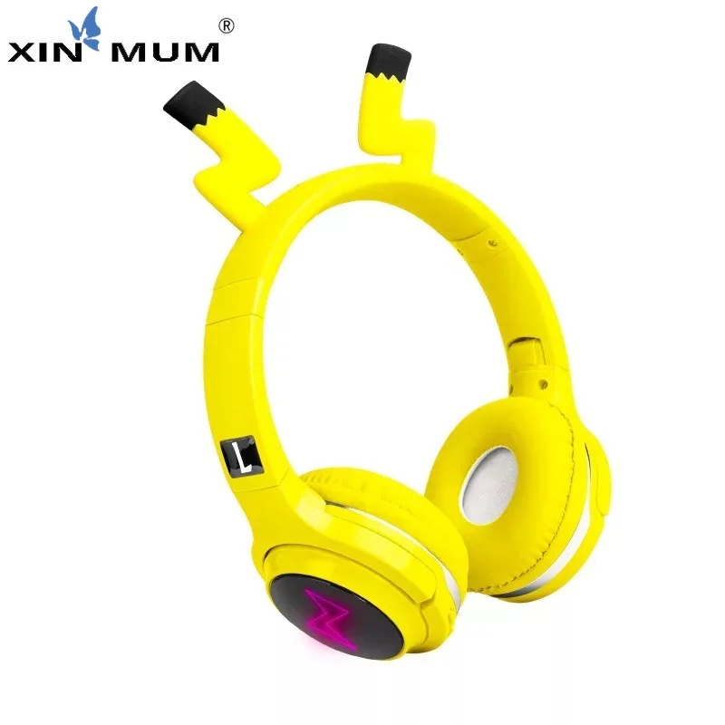 Cute Cartoon Wireless Bluetooth Headphone Bluetooth Headset Support SDCard Audio Cable Headphone for Girl Boy Children Gift 2020
