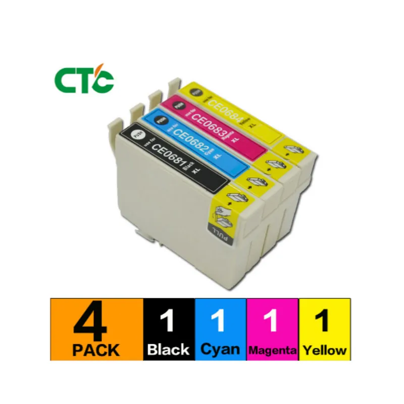 1 set T0681-T0684 cartucho de tinta Compatible para Stylus C120 CX5000 CX6000 CX7000F CX8400 CX9400F CX9475F impresora | Компьютеры и