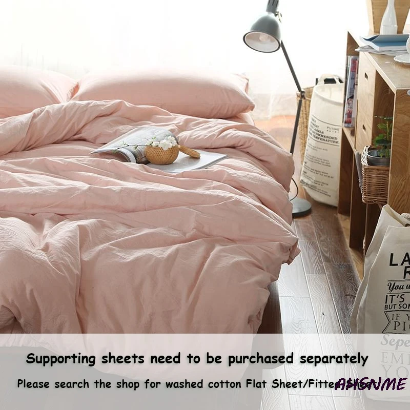 AHSNME 100% Cotton Bedlinen  ε巯 ħ Bedcover  ũ ̺ Ŀ Pillowcase Washed comforter ħ Ʈ