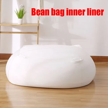 

Home Modern Zipper Lazy Sofa Hotel Elastic Lounger Solid Inner Liner Chair Cover Easy Clean Living Room No Filler Bean Bag