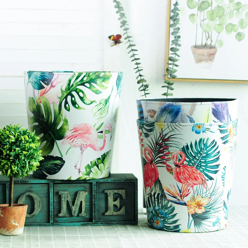 

Northern European-Style INS-Style Large Size Garbage Can European Style Creative without Cover Home Living Room Bedroom Bathroom