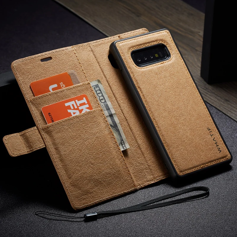 Магнитный чехол книжка из натуральной кожи для Samsung Note 10 8 9 Galaxy S10 5G S8 S9 Plus