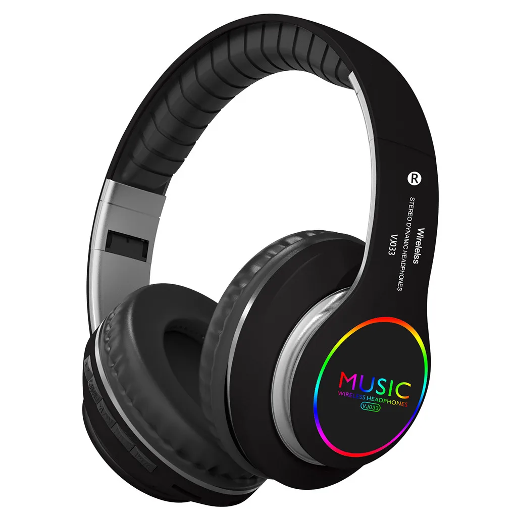 # H25 новые светодиодные беспроводные Bluetooth наушники складывающиеся с активным