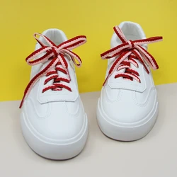 basket femme cordon Lacets de Tennis pour hommes et femmes, 1 paire, combinaison de couleurs, rose, rouge, décontracté, 110CM, Dunk Low, accessoires, pour basket ball, patins, élastique 