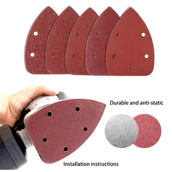 

30-50 PCS Mouse Detail Sander Sandpaper Sanding Paper Hook and Loop Assorted 40/60/80/100/120/180/240/320/400/800 Gri