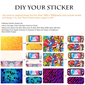 

DIY Skin Sticker for PS4 Slim Pro Xbox One Slim X 360 Nintendo Switch Lite DJI Mavic 2 Pro Air Mini Spark Phantom 3 4 Vinyl Skin