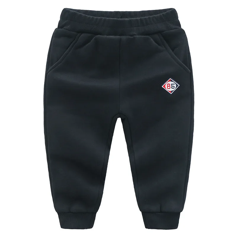 Katoofely2018 Autumn& Winter Childrenswear BOY'S CHILDREN'S Embroidery Brushed And Thick Cotton-padded Trousers Crawler