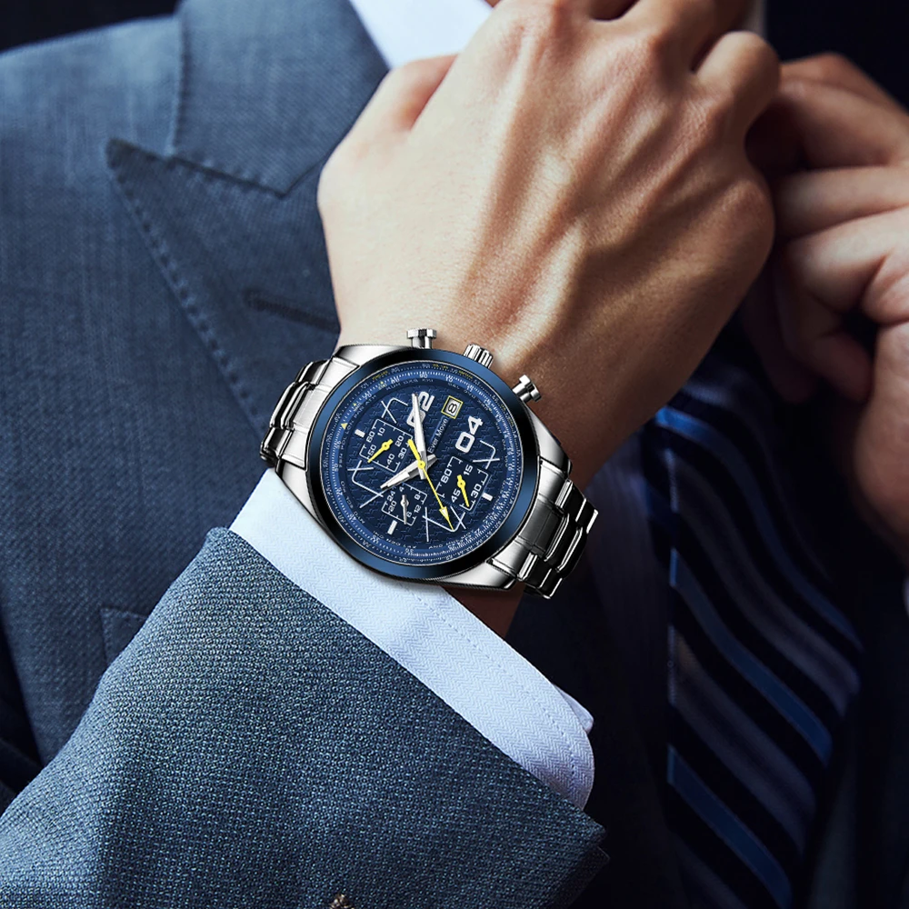 2022 Ever Move New Best-Selling Multifunctional Timing Business Sports Waterproof Men's Quartz Electronic Watch