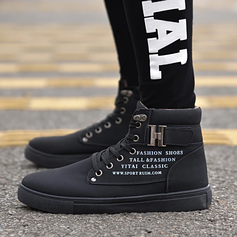 All black Marderee/ г. Мужская Вулканизированная обувь демисезонная Мужская обувь высококачественная повседневная обувь из матовой замши большой размер 39-47 - Цвет: All black