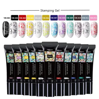 

8ml Nail Stamping Gel Polish Stamping Plates Semi Permanent Led Hybrid Varnish DIY Stamping UV Gel Polish Painting UV Gel