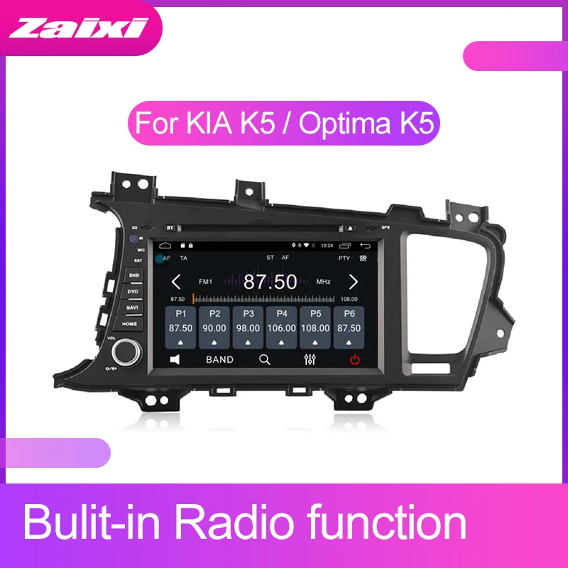Cheap ZaiXi 2 DIN Android Touchscreen For KIA K5 / Optima K5 2011~2015 Car Multimedia Player Bluetooth GPS WiFi Navigator Radio Player 3