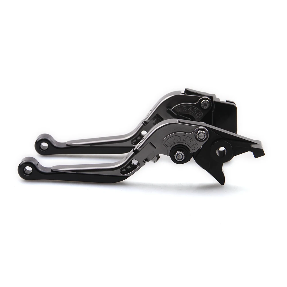 Для Kawasaki ZX636R ZX6RR 2005 2006 CNC регулируемый выдвижной складной сцепные рычаги аксессуары для мотоциклов - Цвет: Titanium