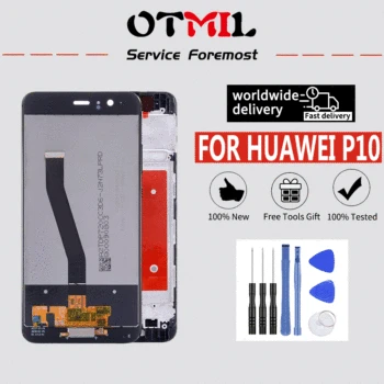 

5.1"OTMIL Fingerprint Sensor For HUAWEI P10 LCD Touch Screen with Frame For HUAWEI P10 Display VTR-L09 VTR-L10 VTR-L29 LCD