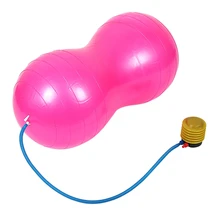 Пилатес Йога мяч домашний фитнес спортивный инвентарь спортивный фитнес арахисовый йога мяч-розовый