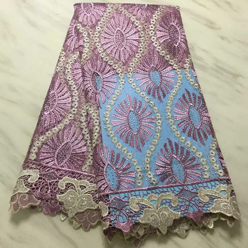 Африканская кружевная ткань французский шнур кружевная ткань вышитый нигерийский Тюль кружевная ткань с камнями для свадьбы PL02
