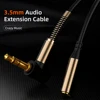 AUX Cable Jack 3.5mm Audio Extension Cable for Speaker Headphones Car for Xiaomi redmi 5 plus Oneplus 5t AUX Extender Cord ► Photo 3/6