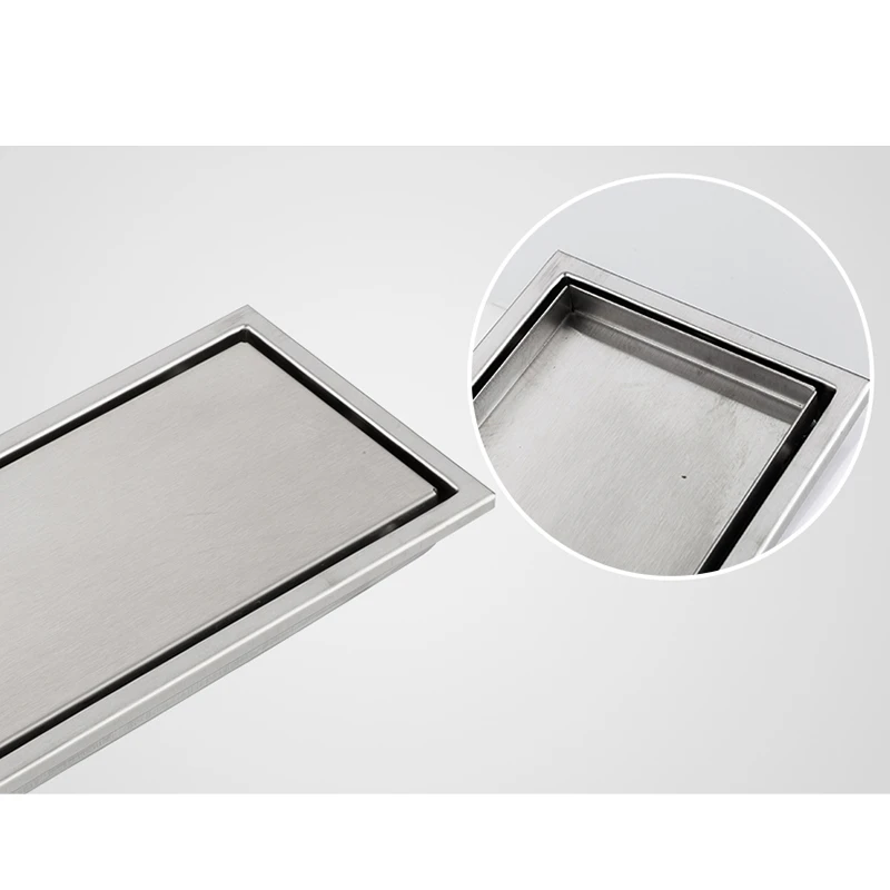 Напольные стоки из нержавеющей стали линейный душевой сток в полу плитка вставка сливной канал для ванной кухни анти-запах Невидимый Strai