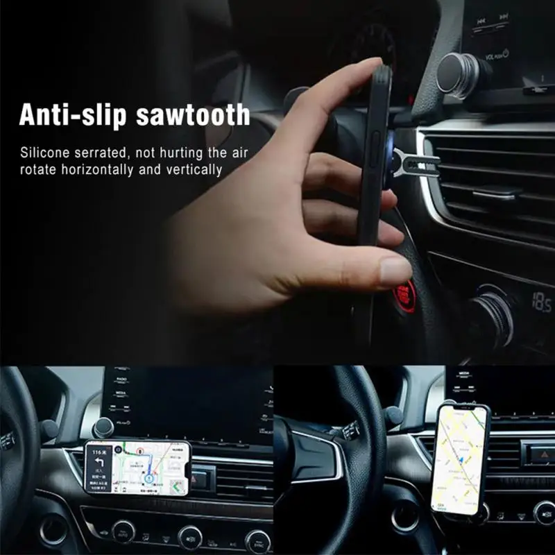 2019 New 360 Degree Mobile Phone Holder Car Air Vent Grip Mount Stand Multipurpose Rotation Magnetic 4