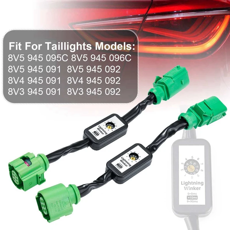 

Dynamic Turn Signal Indicator Led Taillight Add-On Module Cable Wire Harness For-Audi A3 8V