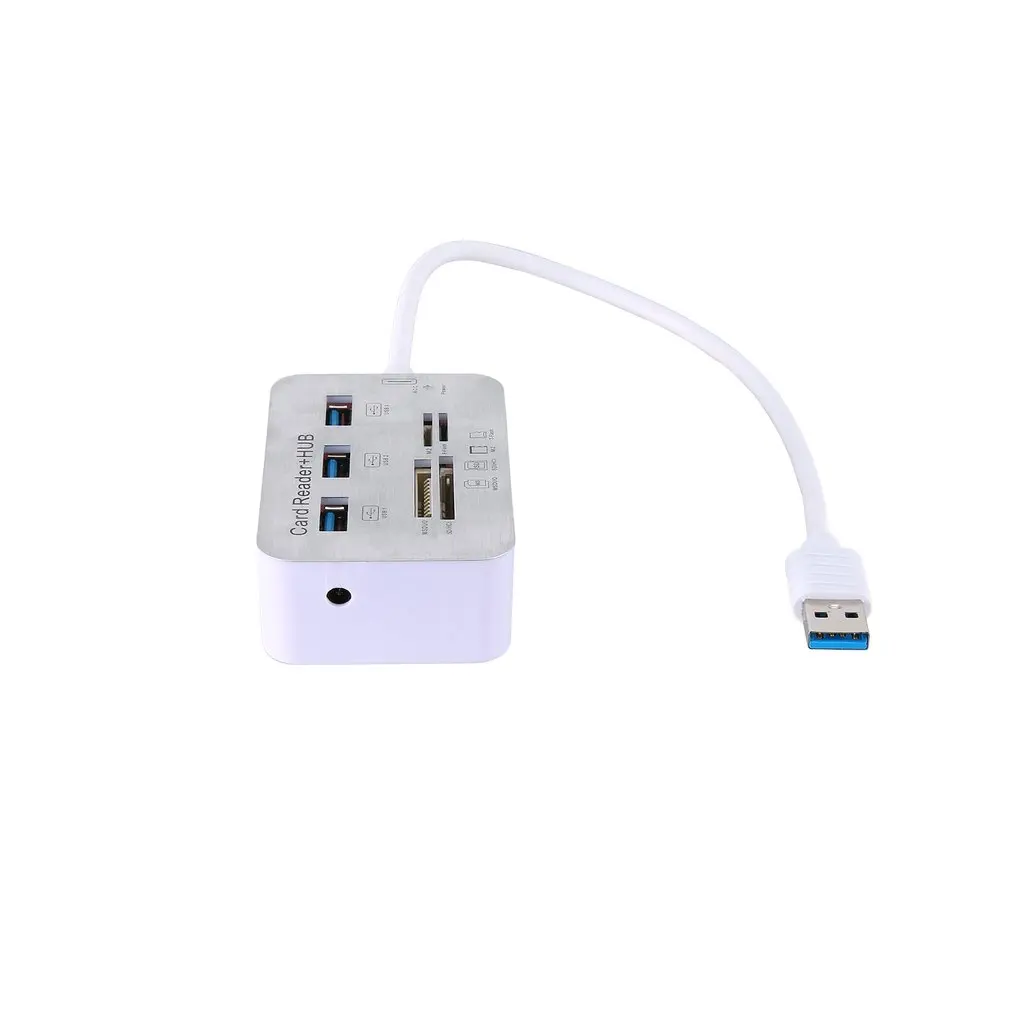 USB концентратор 3,0 Мульти USB 3,0 разветвитель концентратор 3 порта Мульти USB кардридер супер скорость микро хаб для компьютера аксессуары