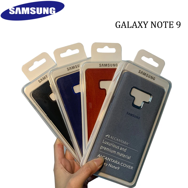 

100% Original Samsung Galaxy NOTE 9 SM-N960F N960N for Alcantara Case cover leather luxury premium Case Anti-Fall EF-XN960