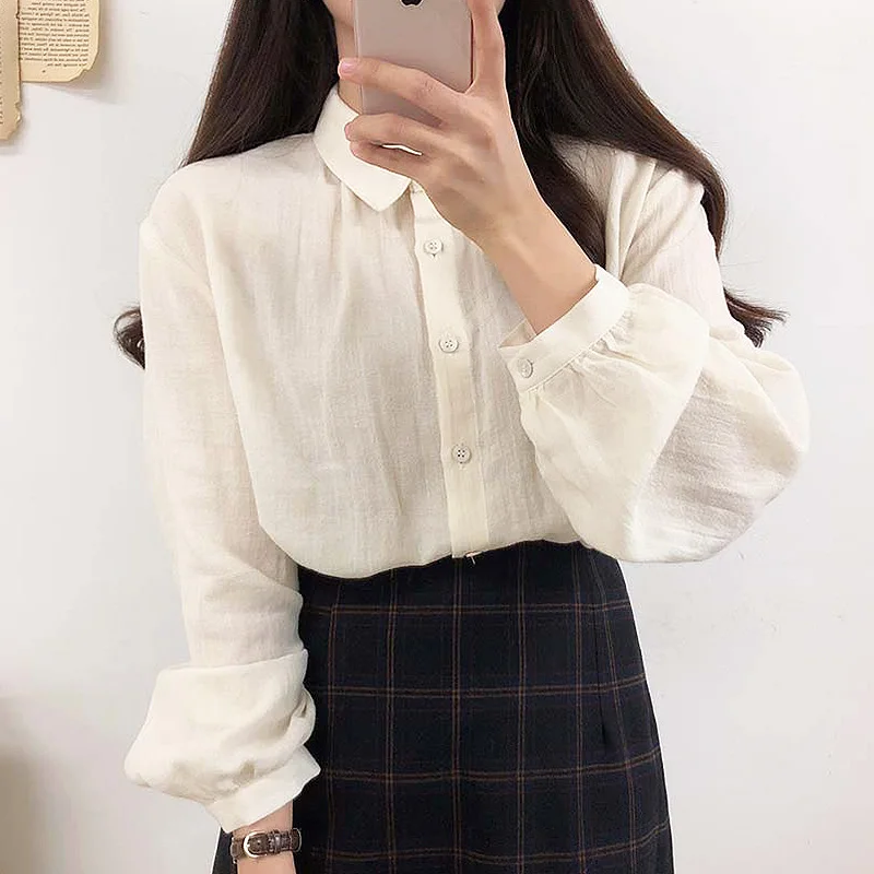 

BETHQUENOY Plus size tops long sleeve blouses autumn shirts women clothes chemisier femme camisa feminina blusas de mujer 2020