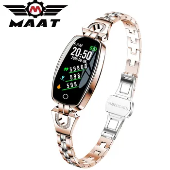 

Wholesale Touch Screen Women Smart Watch Bracelet Waterproof Heart Rate Monitoring Bluetooth Fitness Smart Band For iOS Android