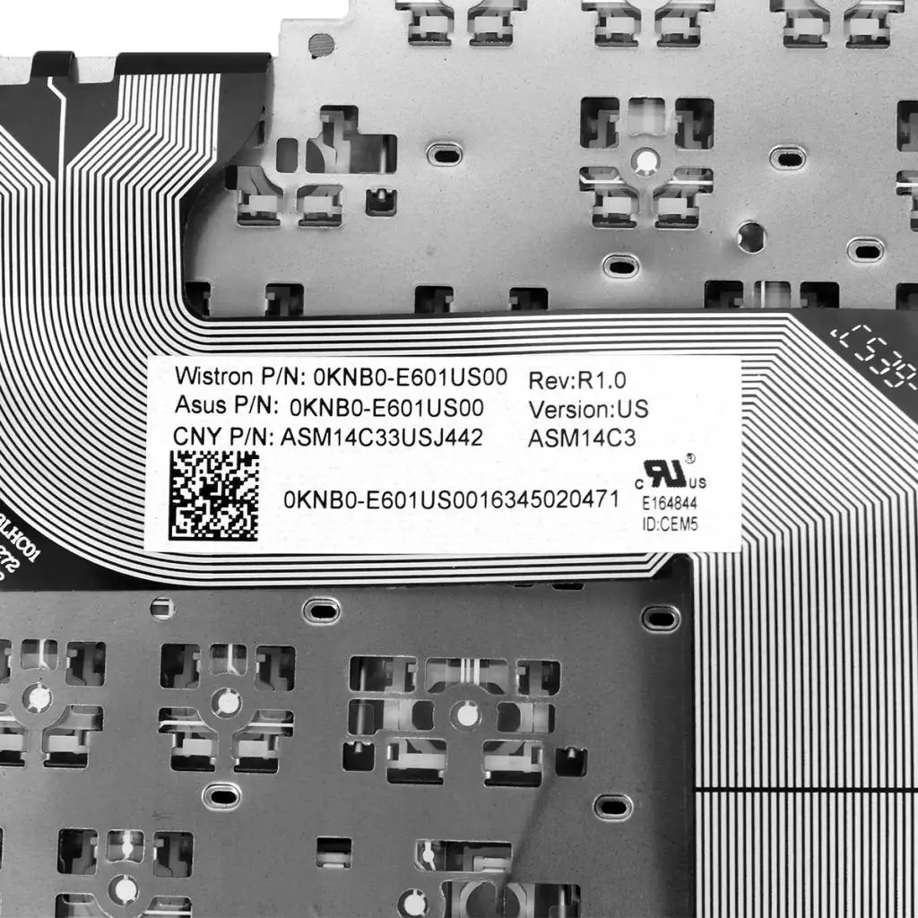 Замена клавиатуры для Asus G751J G751JL G751JM G751JT G751JY Клавиатура для ноутбука без рамки Замена Ремонт черный