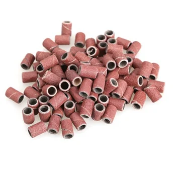 

100 Pcs Sanding Band Drill File Machine Bits Grinding Ring Nail Art Ideal For Electric Nail Art Machine Drill Bits Fashion Girl