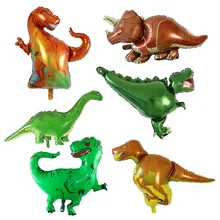 50 шт., тираннозавр, рапторы, трицератопс, динозавр Юрского периода, большой размер, воздушные шары для мальчиков на день рождения, декор для детского душа, гелиевые шары