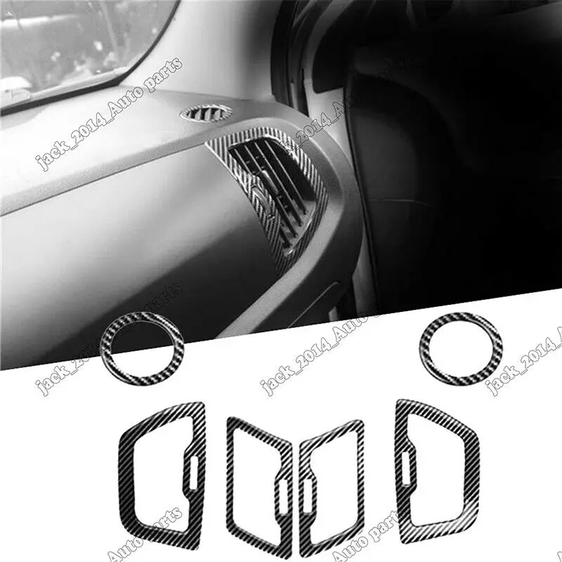 

Real Carbon fiber Interior Air Vent Outlet Frame Trim for Kia Sportage R 2011-2015