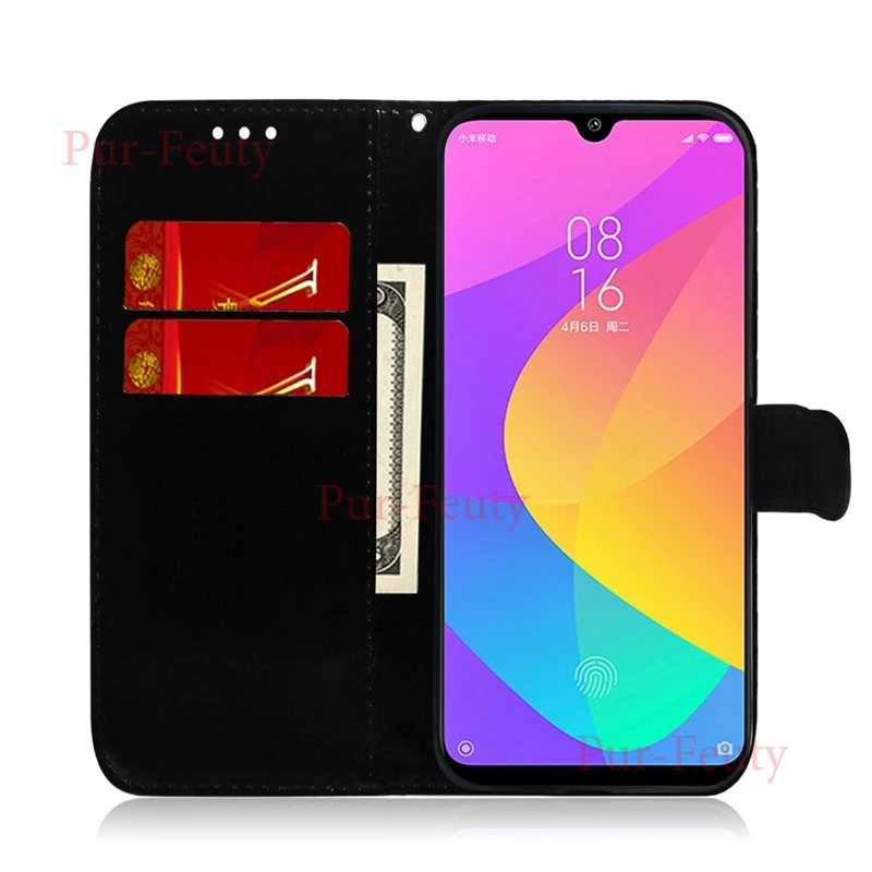 Чехол для Xiaomi Mi CC9 CC9e 9T Pro кошелек слоты карт роскошный флип кожаный чехол с