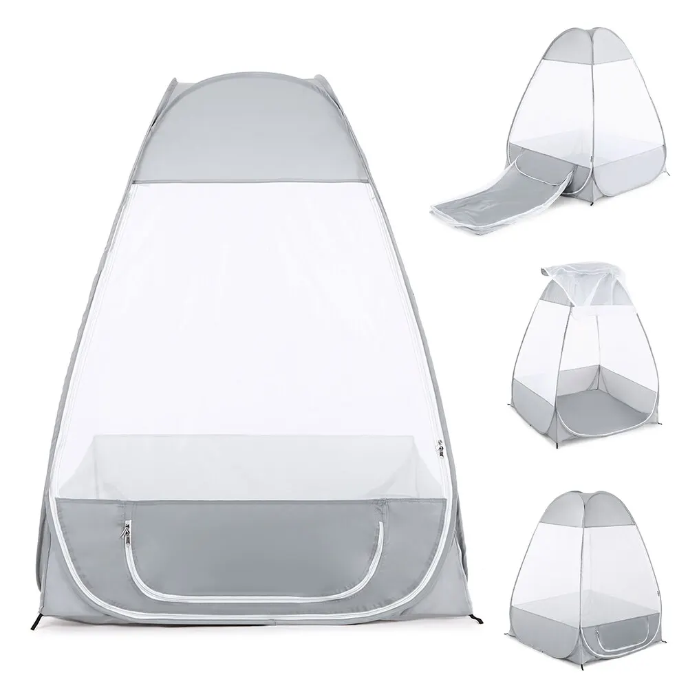 No building Outdoor Mosquito Net Meditation Camping Tent Single Sit-in Free-standing Shelter Cabana Quick Folding Camping Tent