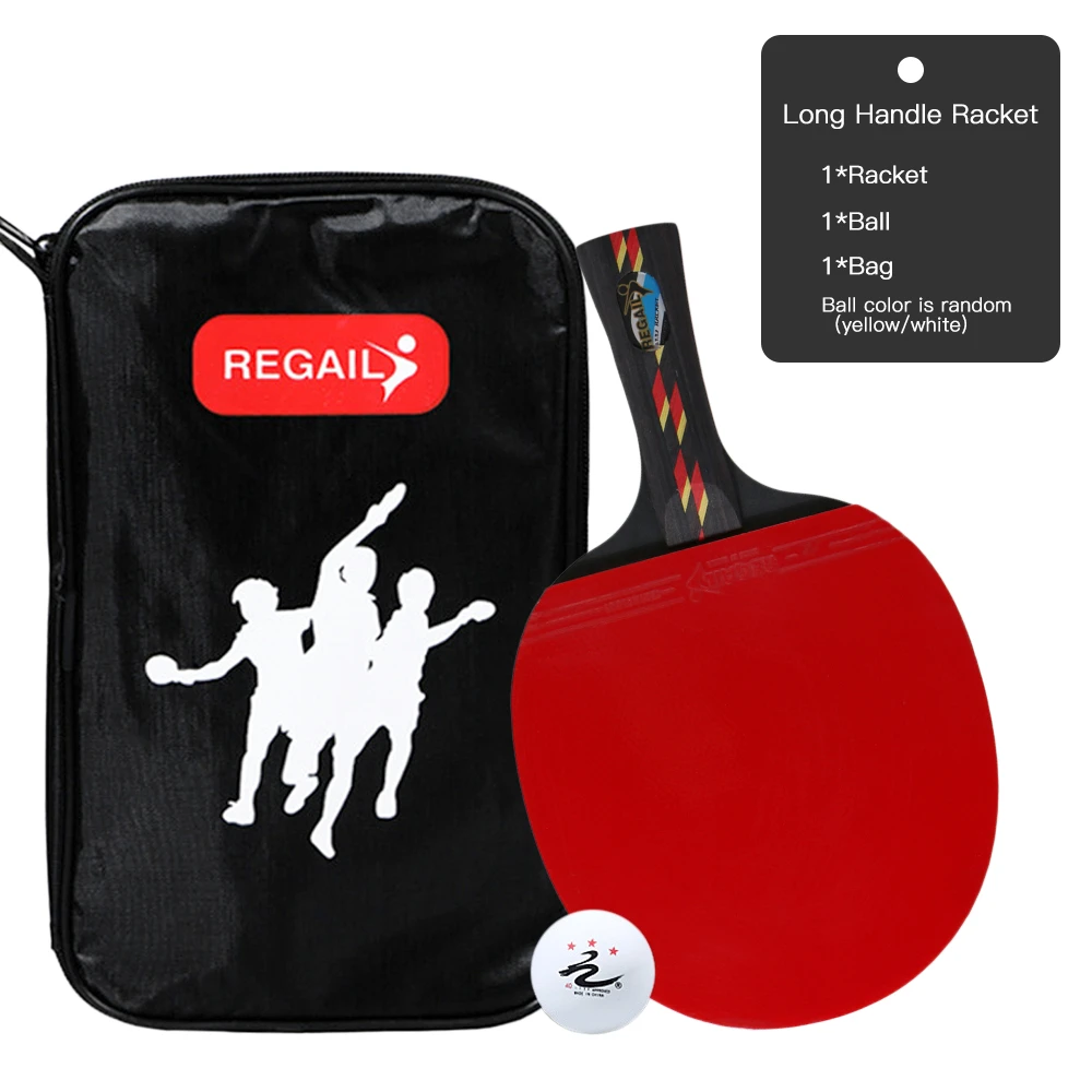 

Ping Pong Paddle Table Tennis Racket Long Handle Ping Pong Bat Ping Pong Racket Set Training Kit Table Tennis Racket Set