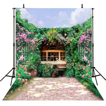 

Flowers Photography Backdrops Garden Backdrop for Photography Wedding Background for Photo Studio Foto Achtergrond