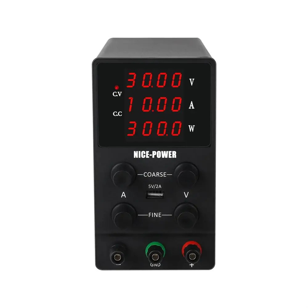 4Digits Switch Lab DC Power Supply Adjustable Digital Display Laboratory Power Source 60V 5A 30V 10A 0.001A 0.01V 0.001W 120V 3A-1
